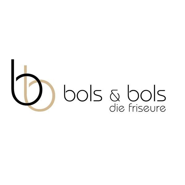 Logo von „bols & bols die Friseure“ mit stilisiertem „b“ und Schriftzug.