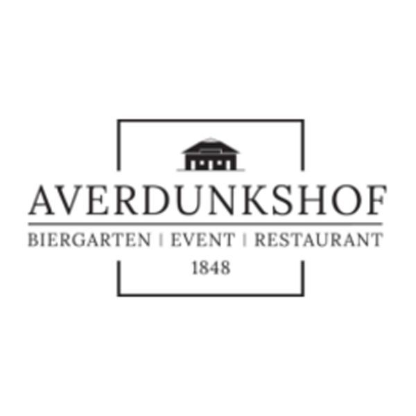 Logo des Biergartens, Events und Restaurants Averdunkshof seit 1848.