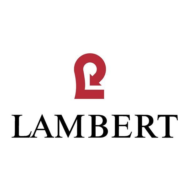 Logo der Marke Lambert mit stilisiertem rotes „L“ und Schriftzug.