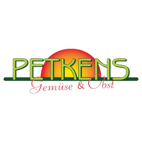Logo von Petkens – Gemiüse & Obst mit Sonnenaufgang.